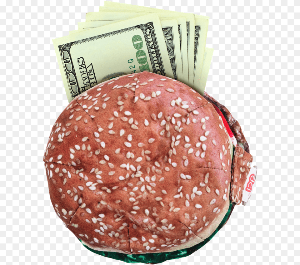 Yummypocket Hamburger With Dollar Bills Cash, Burger, Food Free Png Download