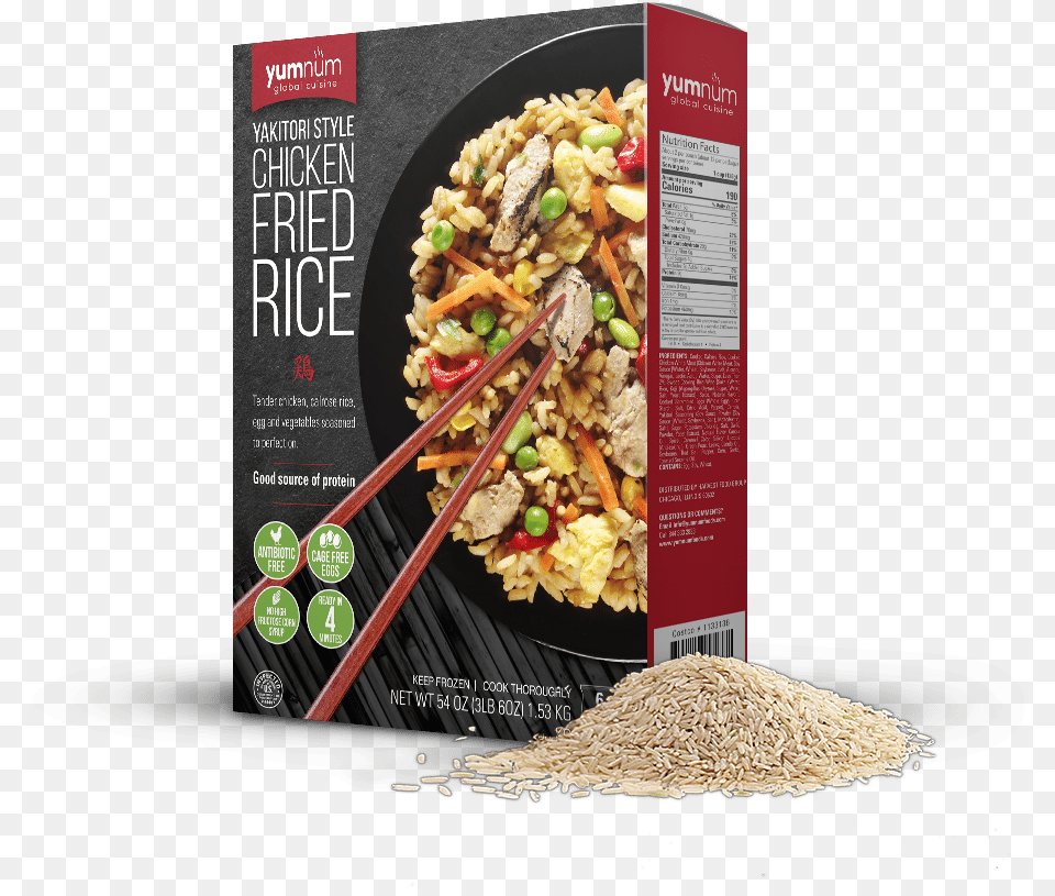 Yumnum Chicken Fried Rice Nutrition, Food, Grain, Produce Png Image