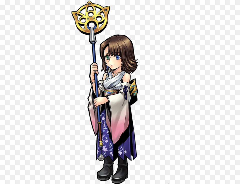 Yuna Dissidia Opera Omnia Yuna, Book, Publication, Comics, Adult Png Image