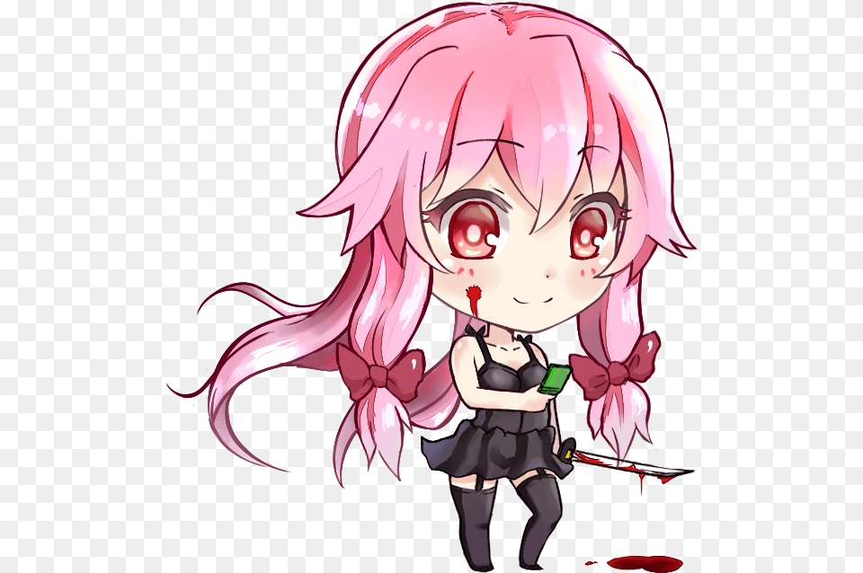 Yuno Gasai Chibi, Book, Comics, Publication, Baby Free Transparent Png