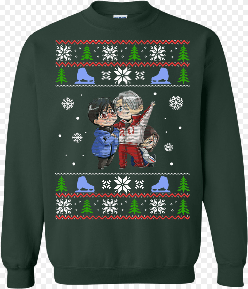 Yuri Bulbasaur Christmas Sweater, Hoodie, Book, Clothing, Comics Png Image