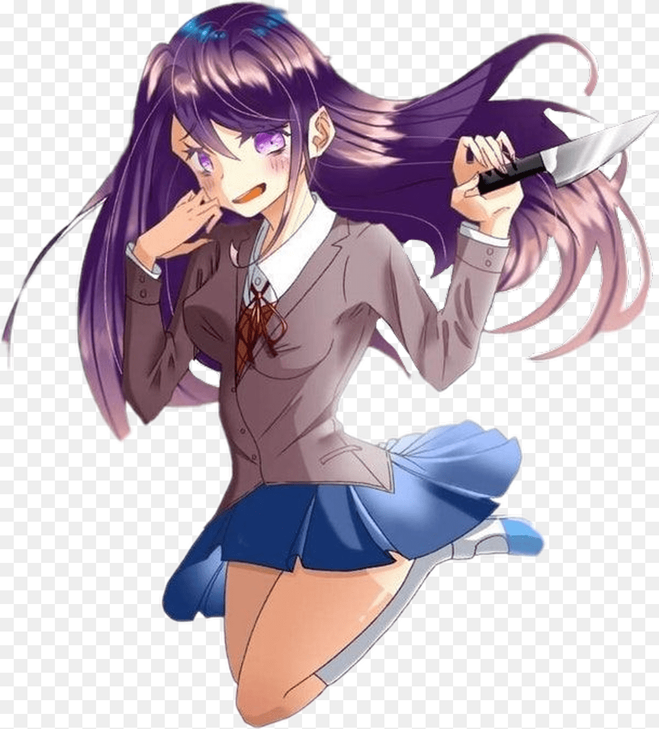 Yuri Ddlc Dokidokiliteratureclub Sayori Monika Doki Doki Literature Club, Book, Comics, Publication, Adult Png