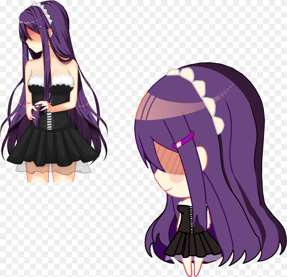 Yuri Ddlc Home Outfit, Book, Comics, Purple, Publication Png