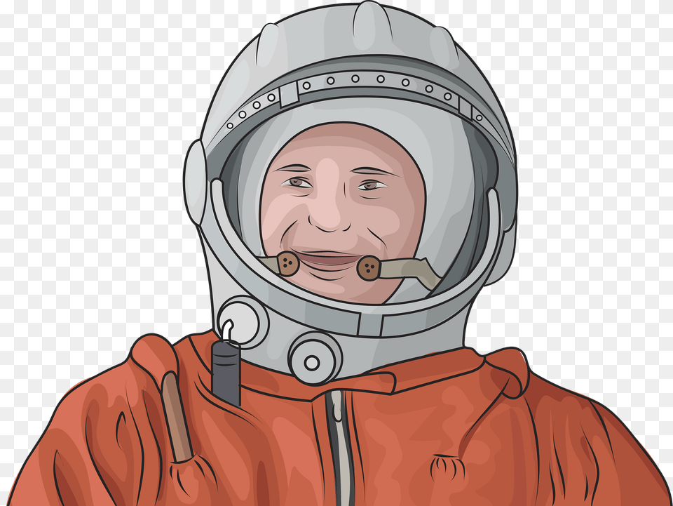 Yuri Gagarin First Human In Space Clipart, Person, Face, Head, Astronaut Free Transparent Png