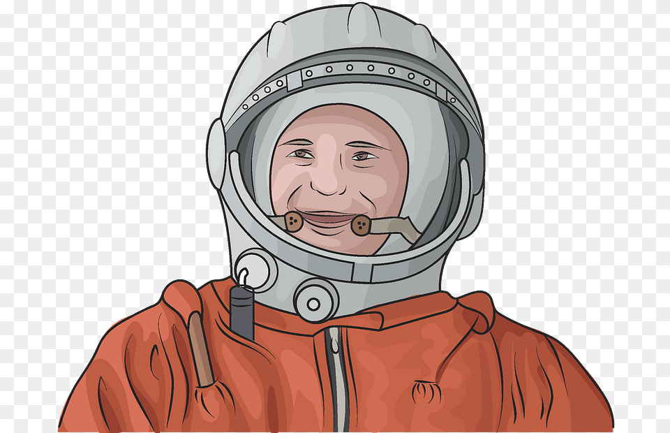 Yuri Gagarin First Human In Space Clipart Yuri Gagarin Clip Art, Adult, Male, Man, Person Free Png Download