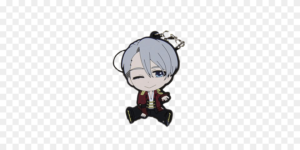 Yuri On Ice Skating Victor Keychain Anime Tokyo Cafe, Baby, Person, Book, Comics Png