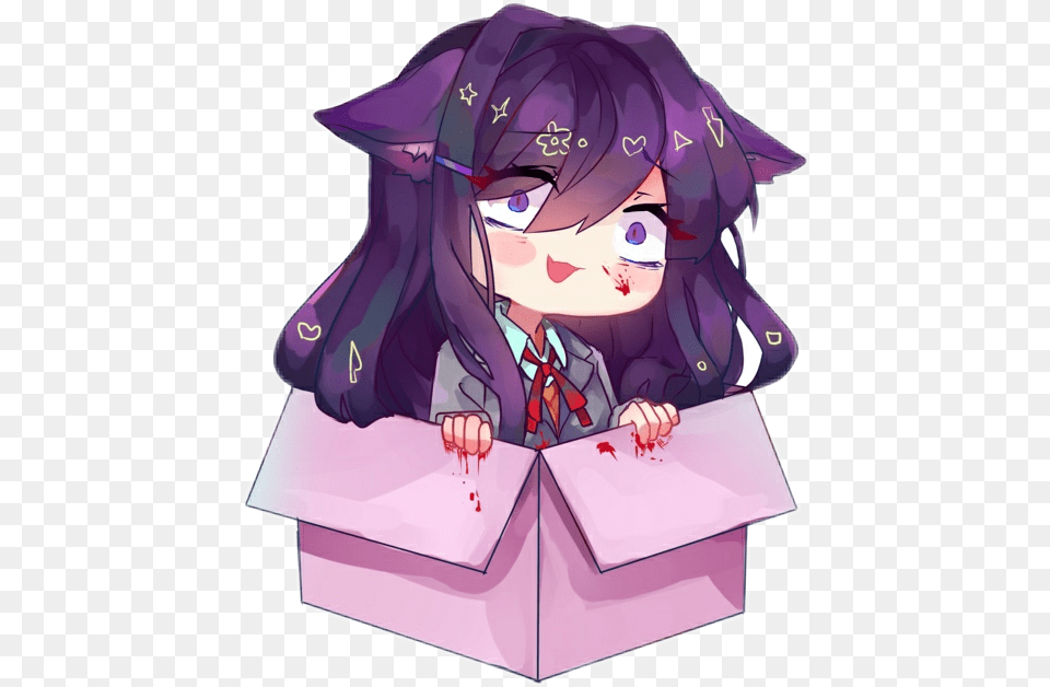 Yuri Yuristicker Ddlc Dokidoki Anime Cute Doki Doki Literature Club Cute, Book, Comics, Publication, Baby Png