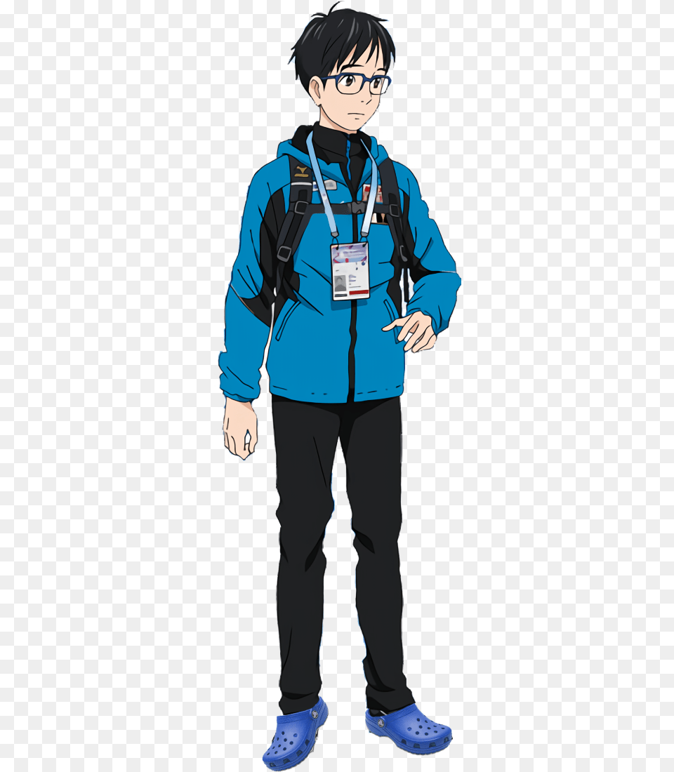 Yuuri Katsuki From Yuri On Ice In Crocs Yuuri Katsuki Jacket, Teen, Male, Person, Pants Png