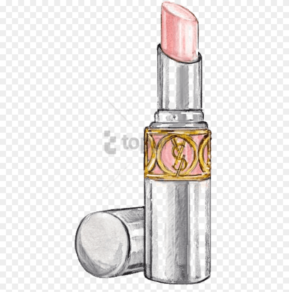 Yves Saint Laurent Lipstick Drawing Image Lipstick Ysl Sketch, Cosmetics, Bottle, Shaker Free Png