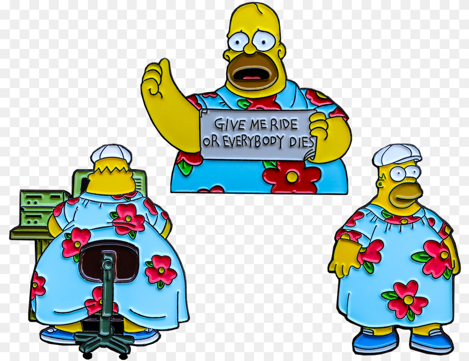 Yyy King Size Homer Pin Set Homer Simpson Moo Moo, Baby, Person, Outdoors, Face Png Image