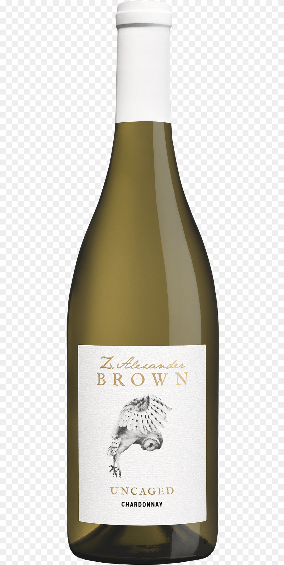 Z Alexander Brown Uncaged Chardonnay, Alcohol, Beverage, Bottle, Liquor Free Png