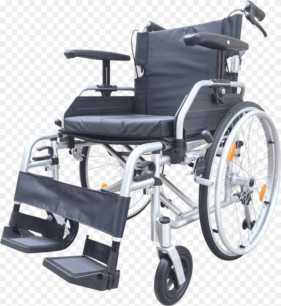 Z Tec T Line Aluminium Self Propelled Wheelchair With Height Adjustable Armrests Wheelchair, Chair, Furniture, Machine, Wheel Free Transparent Png