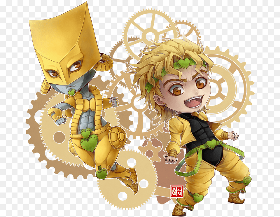 Za Warudo Chibi Chibi Za Warudo, Baby, Person, Machine, Wheel Png Image