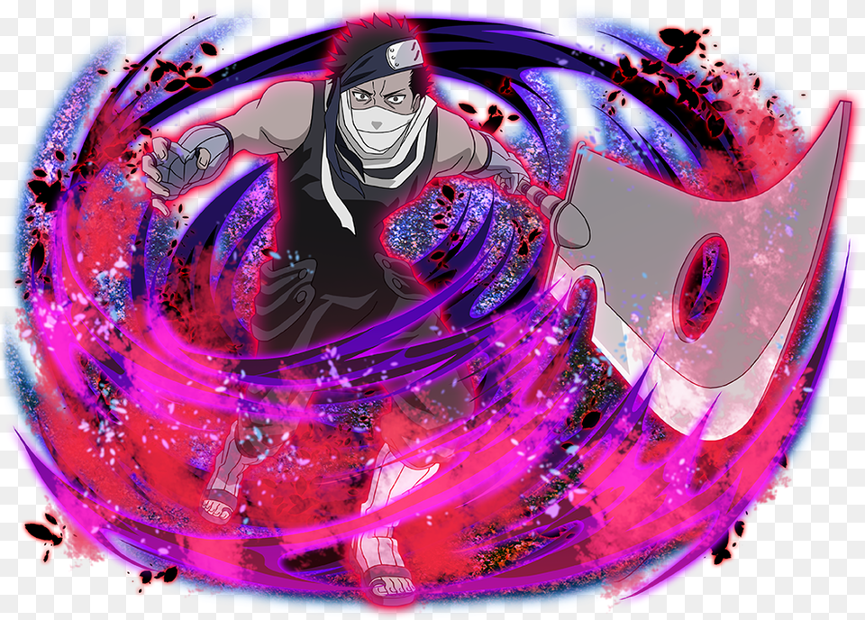 Zabuza Momochi Naruto Ultimate Ninja Blazing Zabuza, Purple, Pattern, Accessories, Graphics Png Image