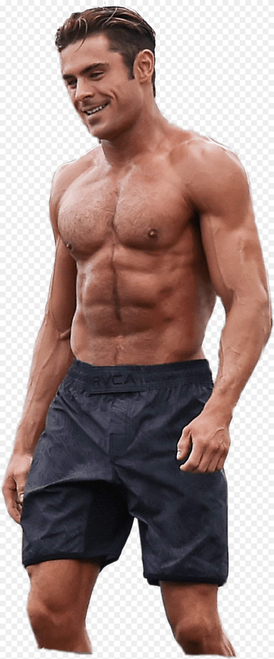Zac Efron Muscled Kit Harington Six Pack, Clothing, Shorts, Adult, Male Free Png Download