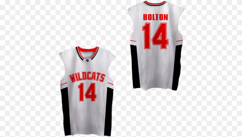 Zac Efron Troy Bolton 14 East High School Wildcats Active Shirt, Clothing, T-shirt, Jersey Png Image