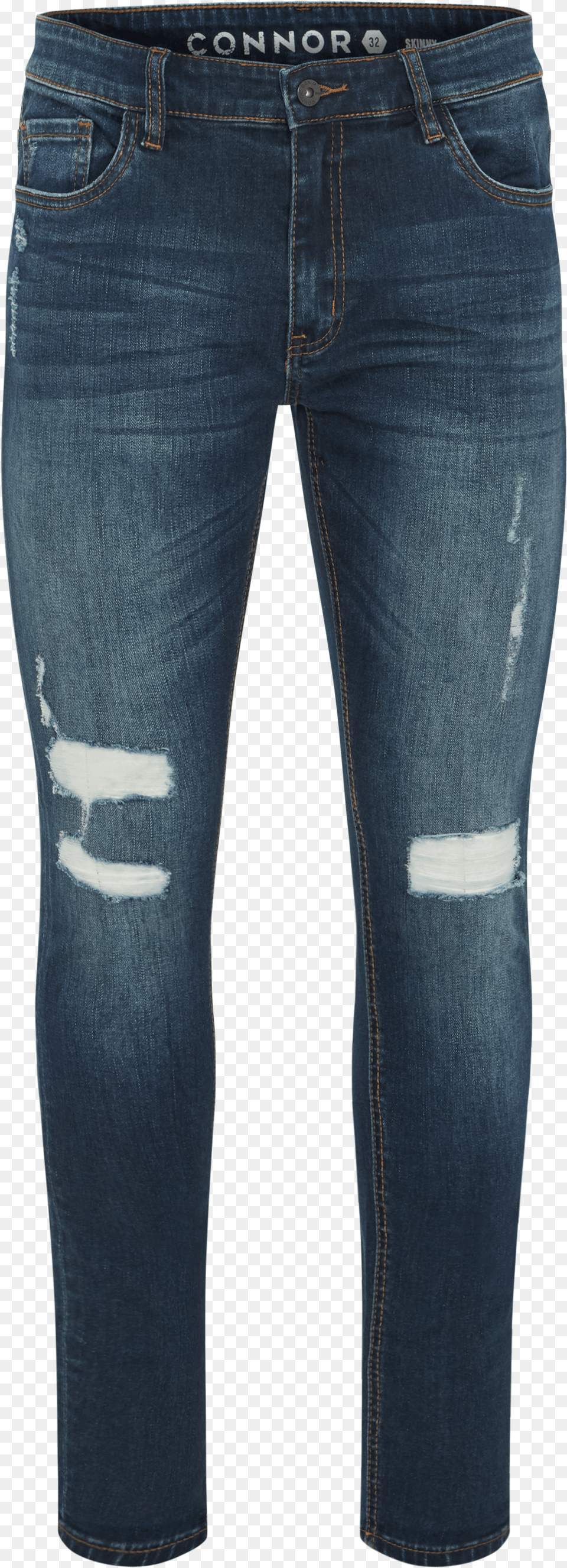Zach Skinny Ripped Jean Dark Blue Adidas Pants, Clothing, Jeans Free Png Download