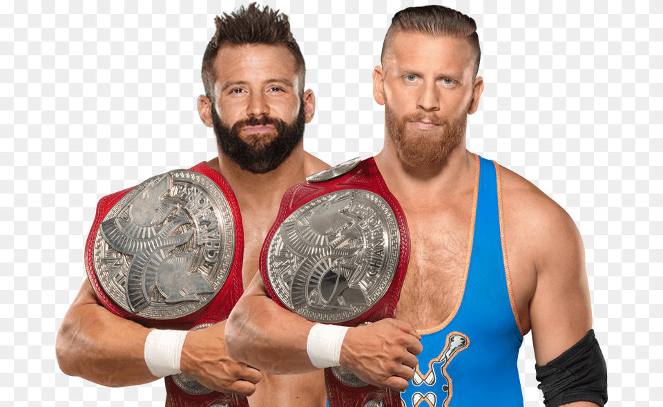 Zack Ryder And Curt Hawkins Tag Team Champions, Adult, Male, Man, Person Free Png