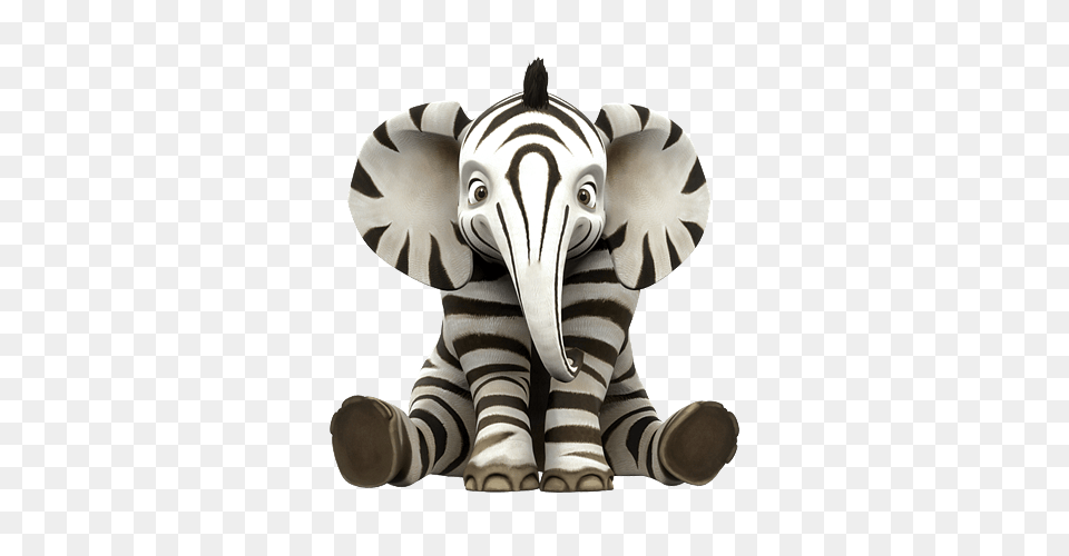 Zafari Character Zoomba The Elephant, Animal, Wildlife, Mammal, Zebra Free Png