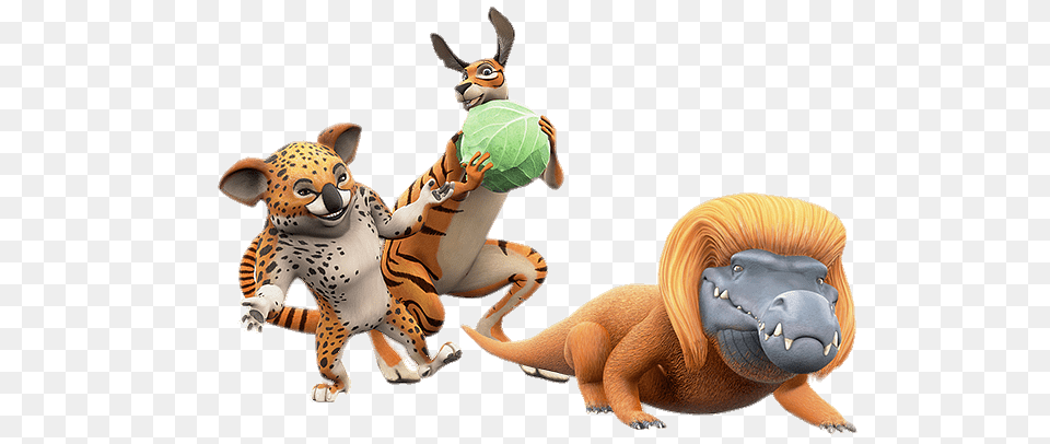 Zafari Characters Frick Frank And Oscar, Plush, Toy, Animal, Dinosaur Free Png