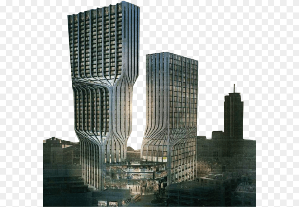 Zaha Hadid Architects39 Design For A 40 Storey High Mercury House Zaha Hadid, Architecture, Skyscraper, Office Building, Metropolis Free Png