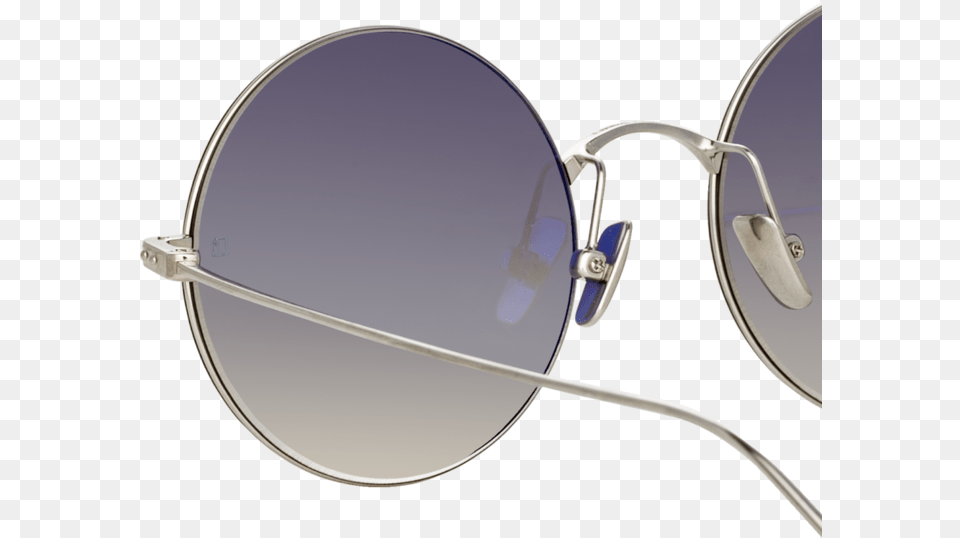 Zaha Round Sunglasses In White Gold Reflection, Accessories, Glasses Free Transparent Png