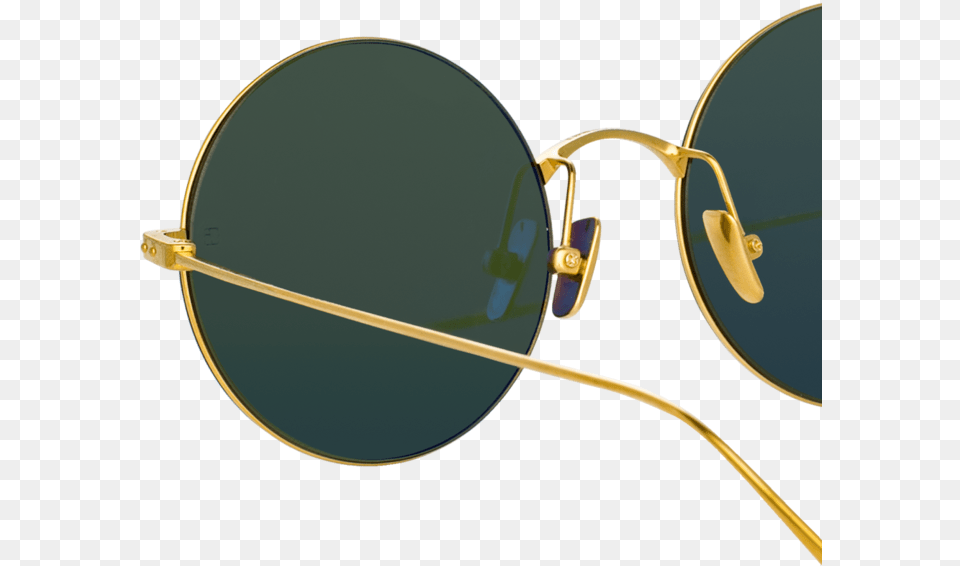 Zaha Round Sunglasses In Yellow Gold Circle, Accessories, Glasses, Bow, Weapon Free Png Download