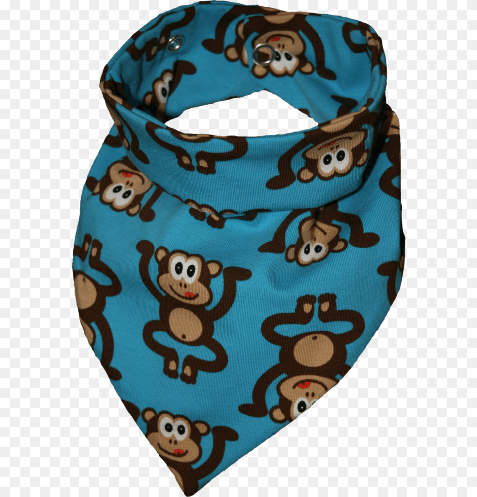 Zahntuch Tooth Bandana Monkeys Blue, Accessories, Headband, Animal, Bear Free Png Download