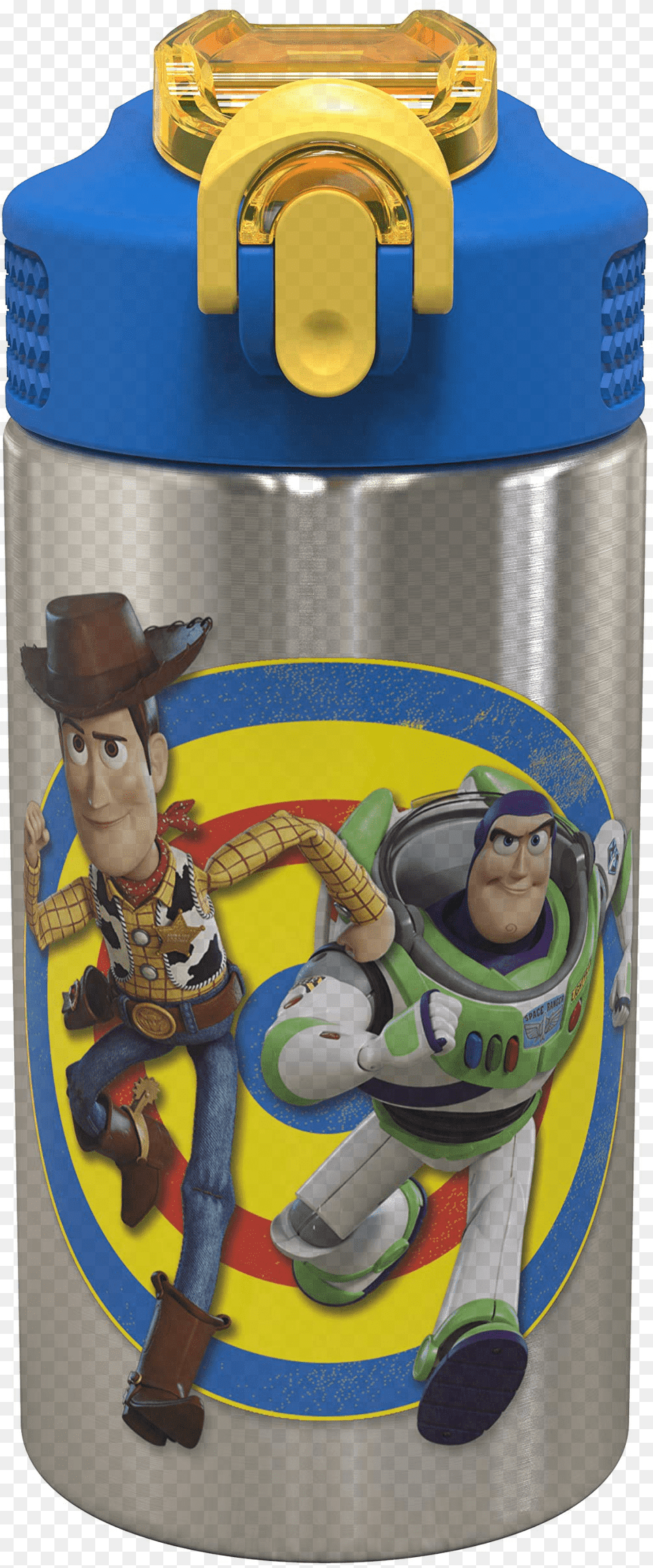 Zak Designs Toy Story 4 Buzz Woody Water Bottle Lightyear Icon, Boy, Child, Male, Person Free Transparent Png