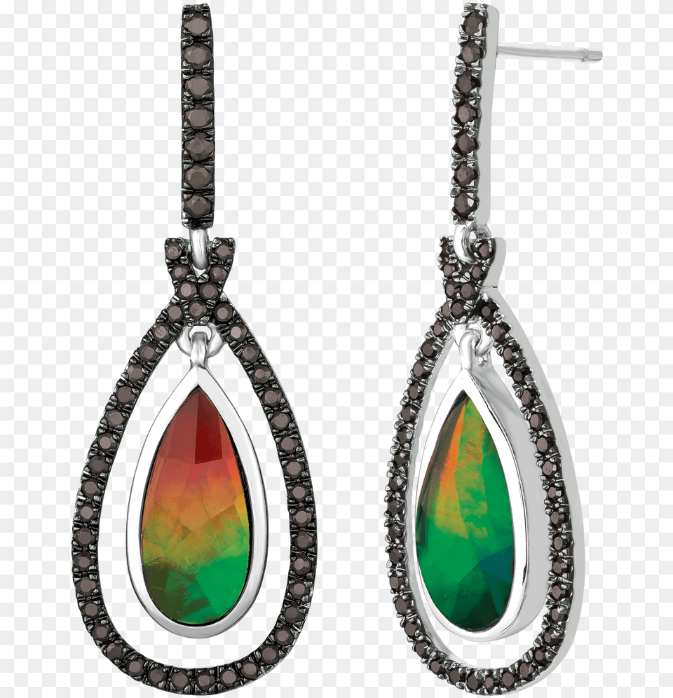 Zakiyah Sterling Silver Black Spinel Teardrop Earrings Earrings, Accessories, Earring, Gemstone, Jewelry Free Transparent Png