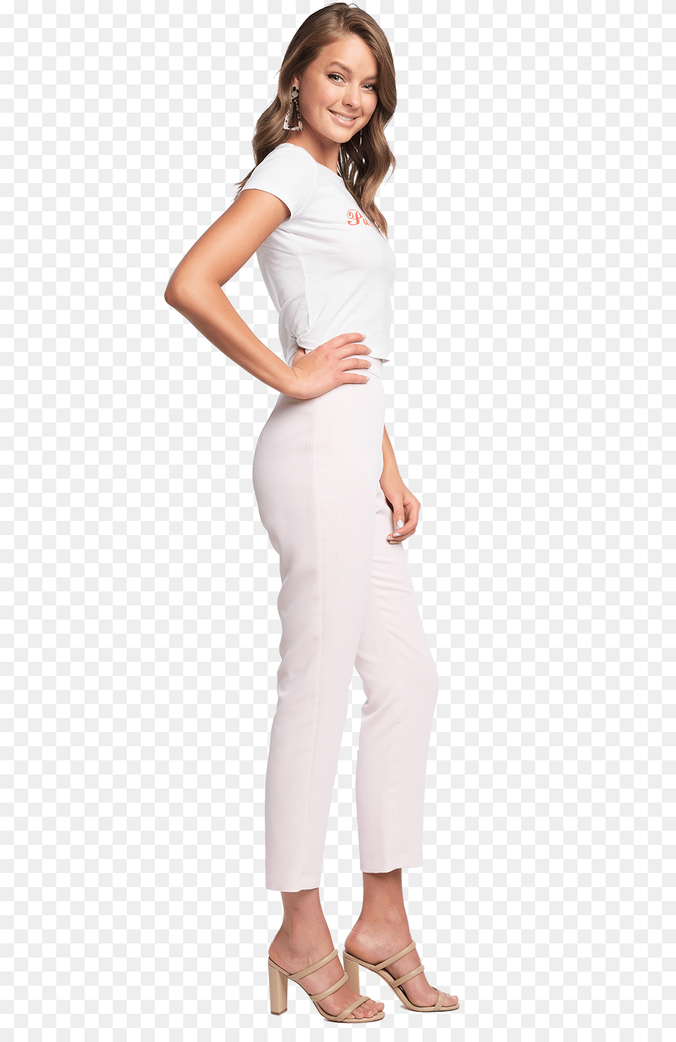 Zalia Slim Pant In Colour Blushing Bride Photo Shoot, High Heel, Formal Wear, Footwear, Sandal Free Transparent Png
