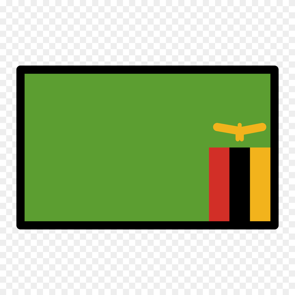 Zambia Flag Emoji Clipart, Blackboard Png