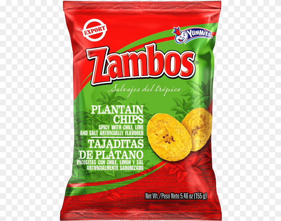 Zambos Plantain Chips Spicy With Chili, Food, Bread Free Png
