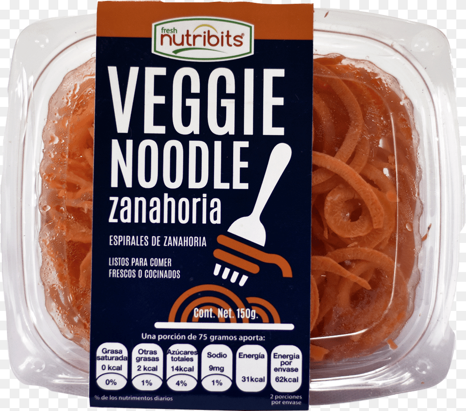 Zanahoria Veggie Noodles Nutribits, Food, Noodle Free Transparent Png