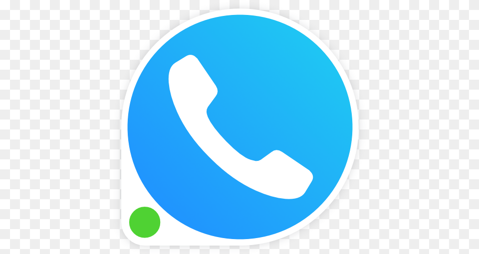 Zangi Messenger Round Blue Phone Icon, Disk Free Transparent Png