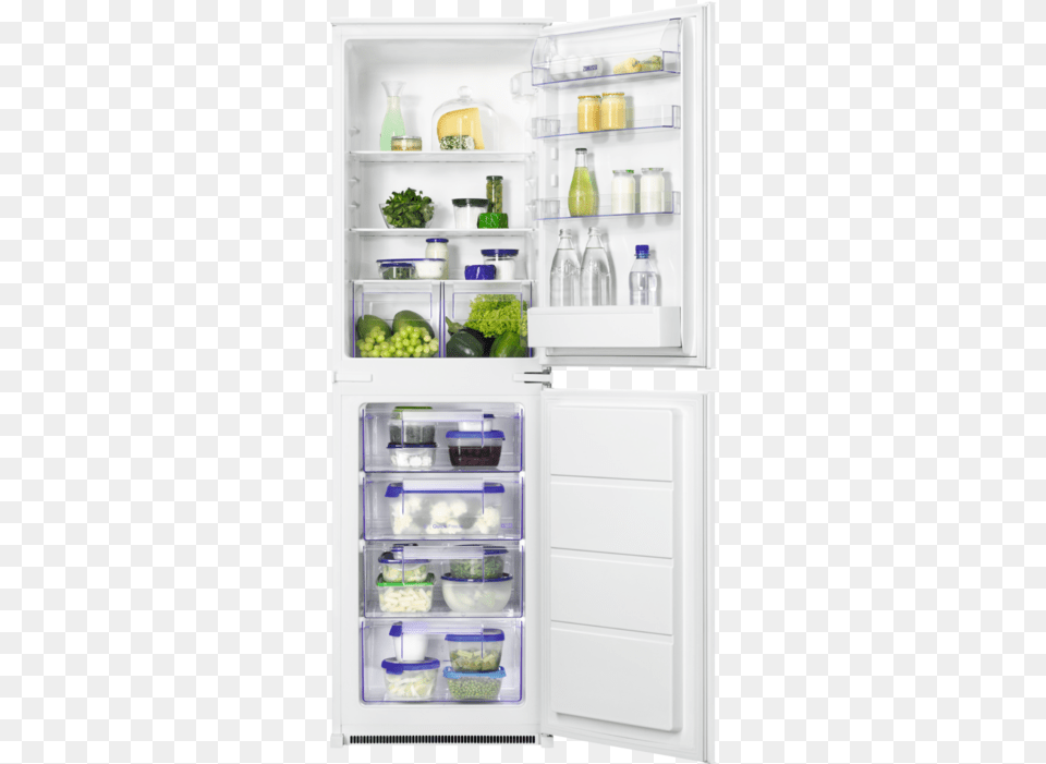Zanussi Integrated Fridge Freezer Appliance Zanussi Fridge Freezer, Device, Electrical Device, Refrigerator Free Transparent Png