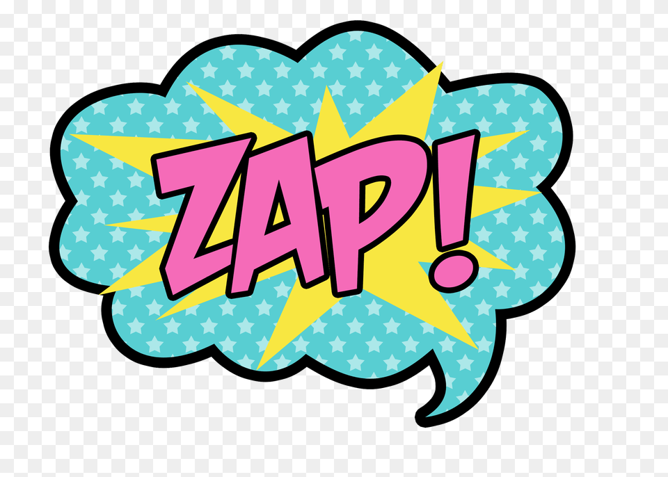 Zap, Sticker, Art, Graphics, Pattern Free Png Download