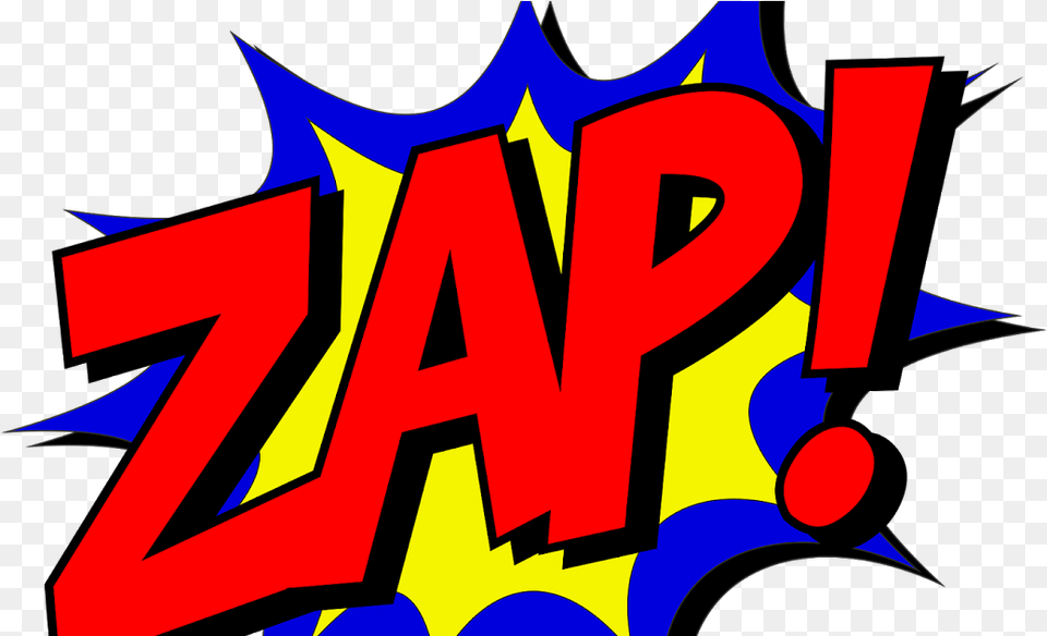 Zap Comic Clipart Superhero Comic Book Writing, Logo, Art Free Transparent Png