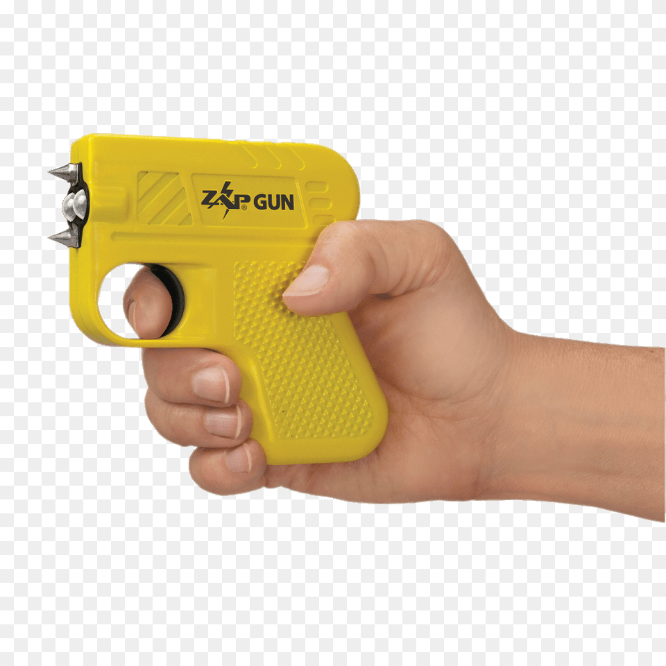 Zap Gun Stun Gun In Hand, Firearm, Weapon, Toy Png