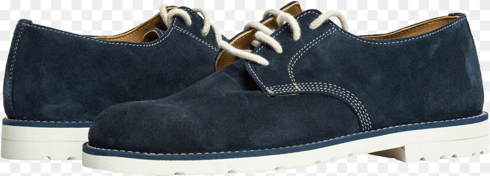 Zapato Artesanal En Cuero Gamuzado Azul Con Suela De Sneakers, Clothing, Footwear, Shoe, Sneaker Png