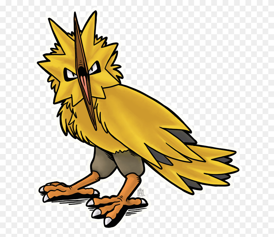 Zapdos Goes, Animal, Beak, Bird, Fish Png