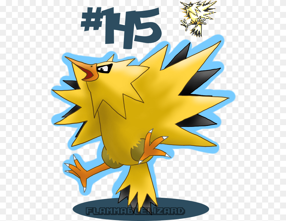 Zapdos Is Today S Pokmon I M Still Bad At Drawing Arcade, Leaf, Plant, Animal, Fish Free Transparent Png