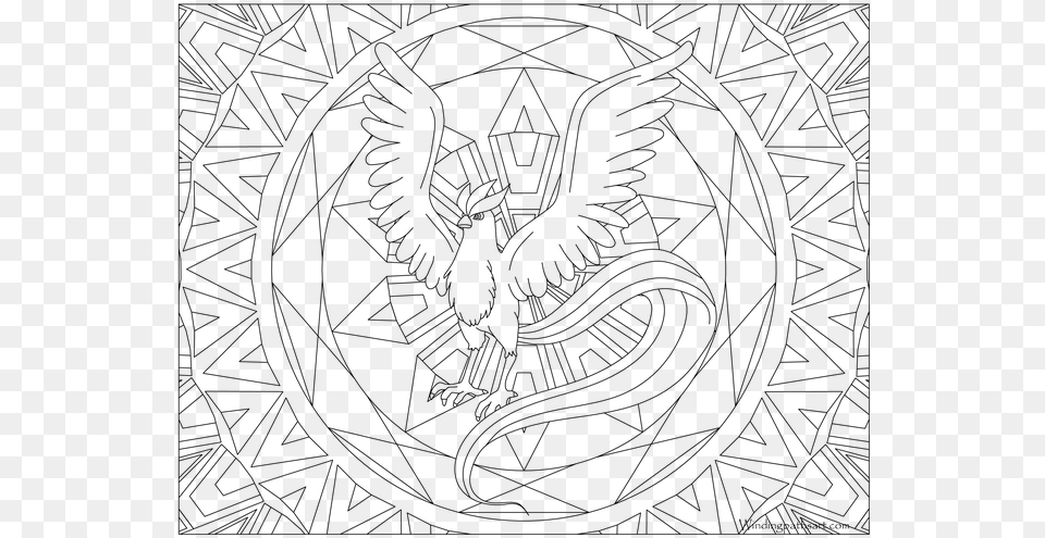 Zapdos Pokemon Coloring Pages Pokemon Articuno Coloring Pages, Gray Free Png Download