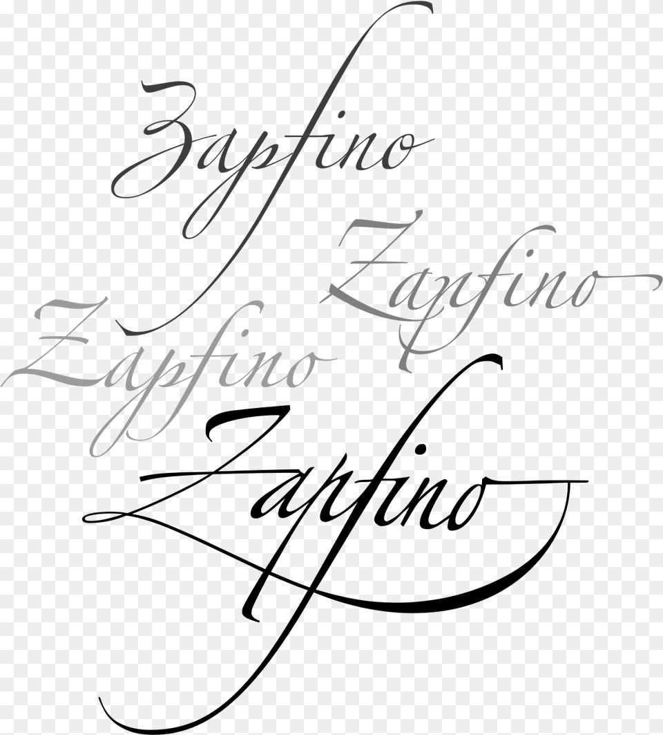 Zapfino Font, Handwriting, Text, Blackboard Free Png Download