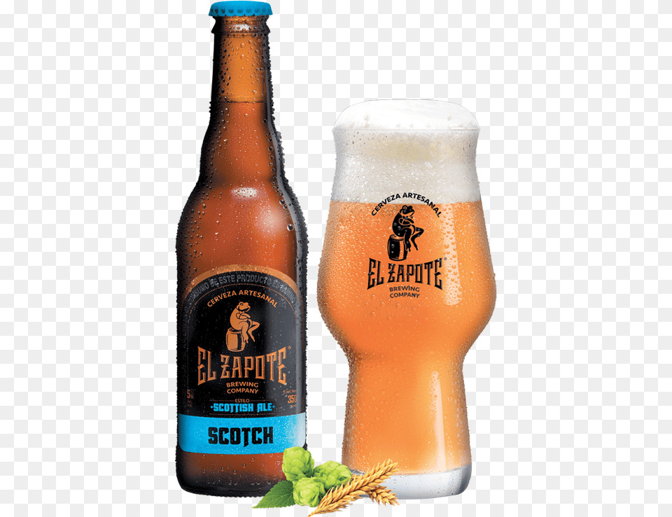 Zapote Brewing Company, Alcohol, Glass, Liquor, Bottle Free Transparent Png