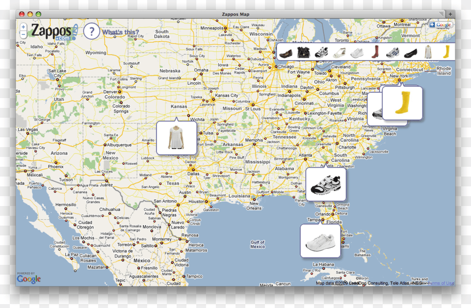 Zappos Maps Mash Up Watching People Buy Shoes, Chart, Map, Plot, Atlas Png