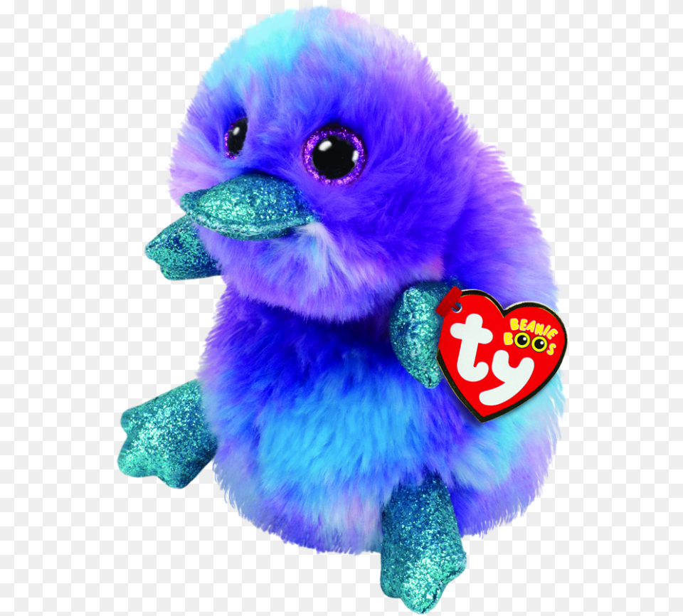 Zappy The Purple Platypus Regular Beanie Boo Platypus Beanie Boo 2019, Plush, Toy, Animal, Bird Free Png