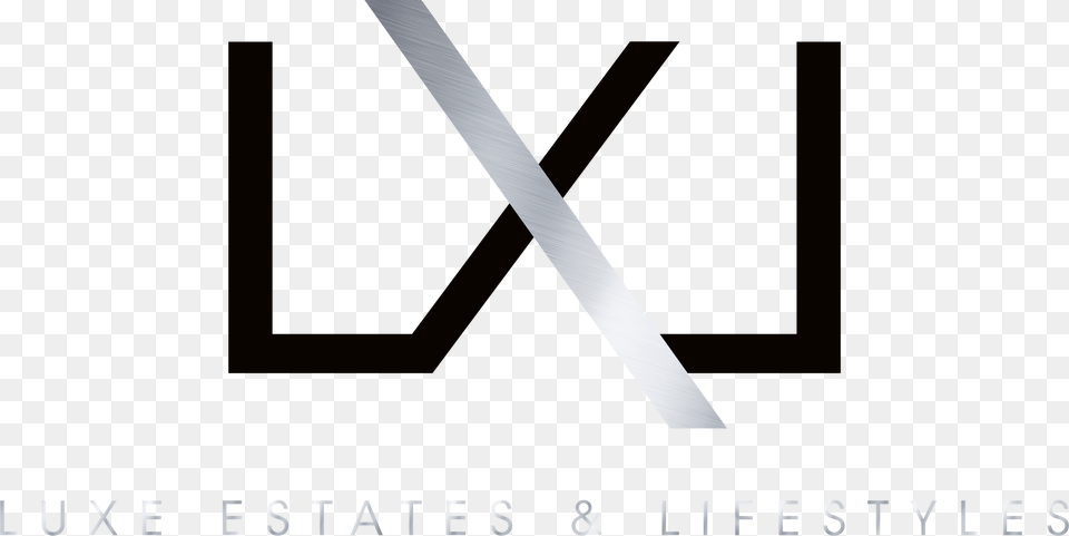 Zar Zanganeh Luxe Estates Lifestyles Logo Black And White, Sword, Weapon, Blade, Dagger Png Image