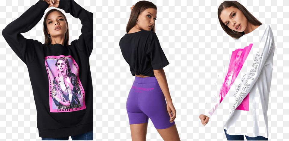 Zara Larsson Nakd Girl, Long Sleeve, Clothing, T-shirt, Sleeve Free Png Download