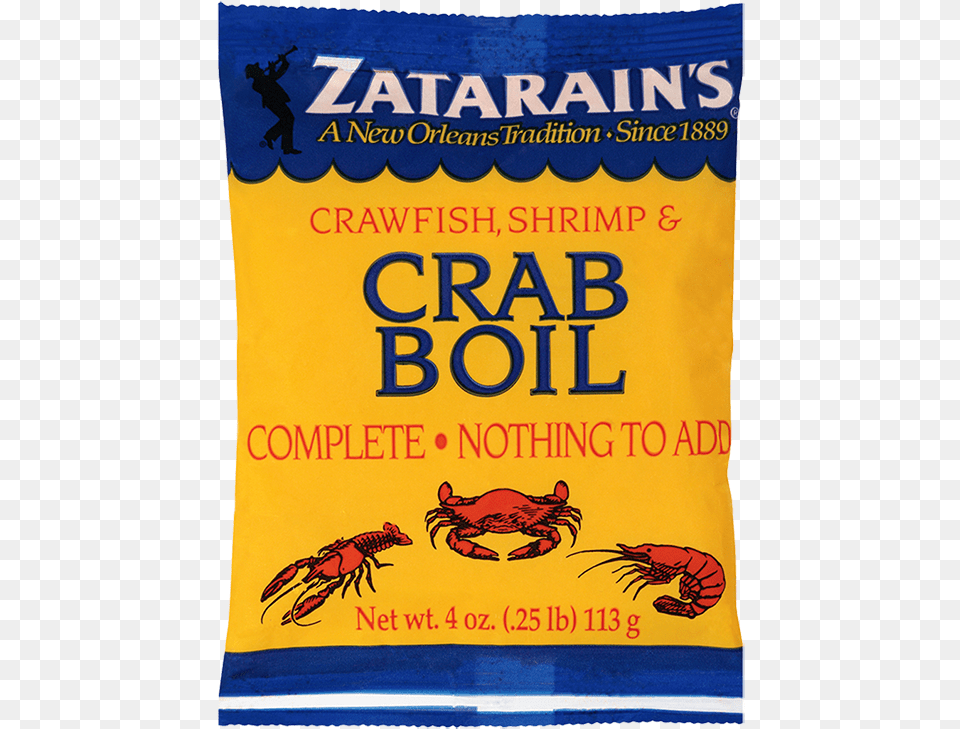 Zatarain S Crawfish Shrimp And Crab Boil Zatarain39s Crab Boil, Animal, Seafood, Food, Invertebrate Free Png
